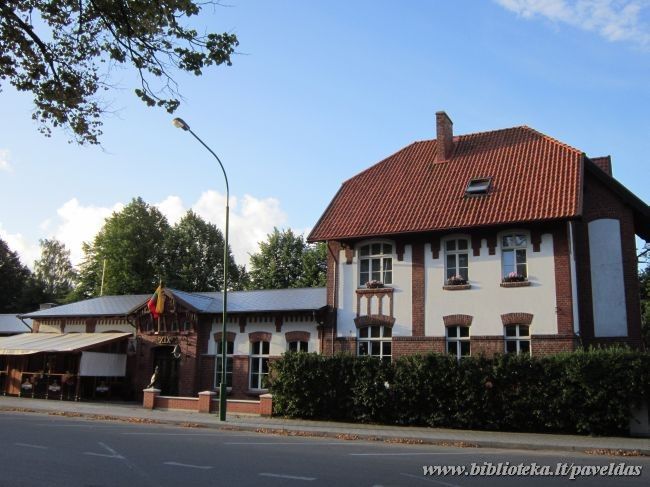 Complex of buildings of the narrow railway station (16, 16A Neries St.) 2014.